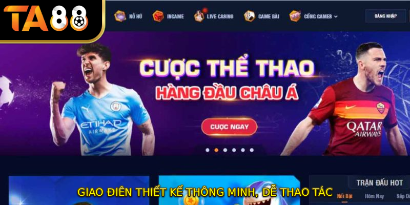 giao điện thiết kế thông minh, dễ thao tác